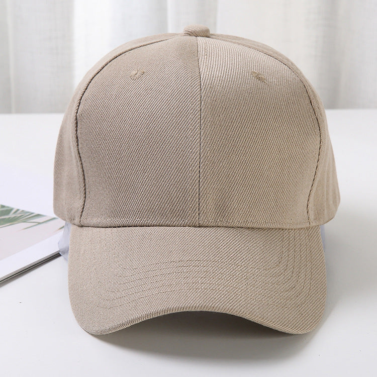 Women's & Men's Baseball Korean Style Color Pure Couple Hats & Caps