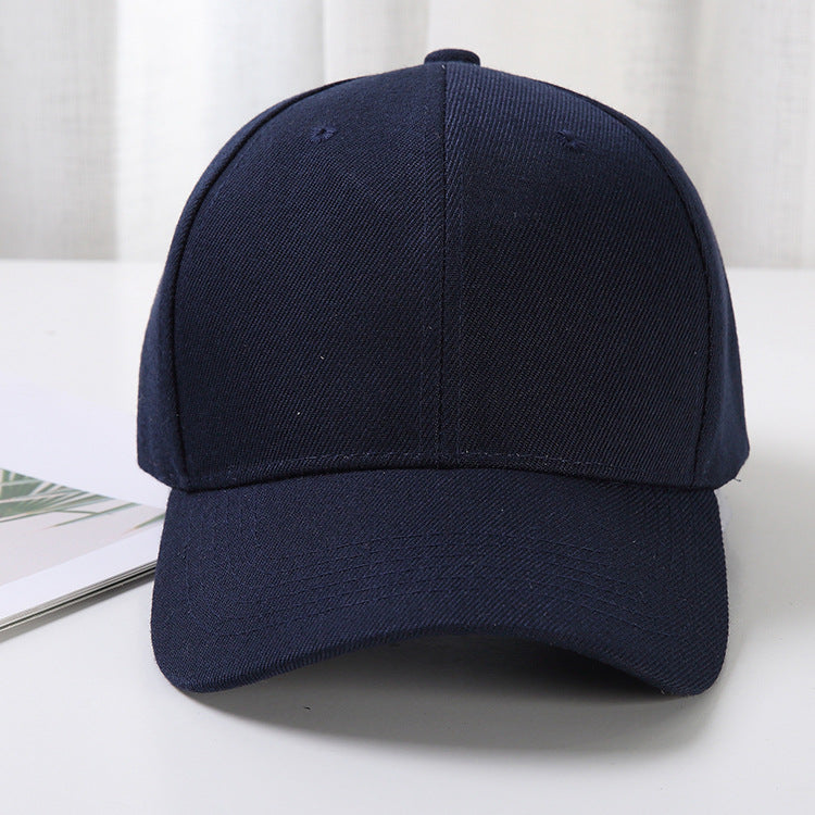 Women's & Men's Baseball Korean Style Color Pure Couple Hats & Caps