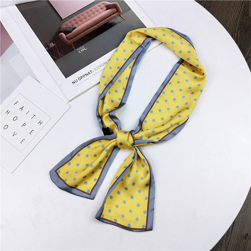 Women's Long Korean Wrist Strap Ribbon Hair Scarfs