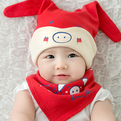 Pig Cotton Hat Suit Beanie Cloth Kids' Headwear