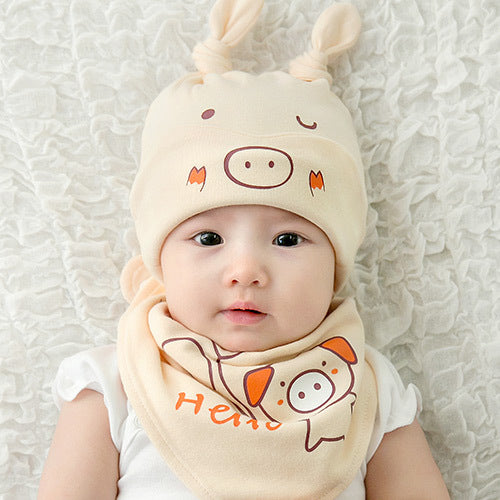 Pig Cotton Hat Suit Beanie Cloth Kids' Headwear