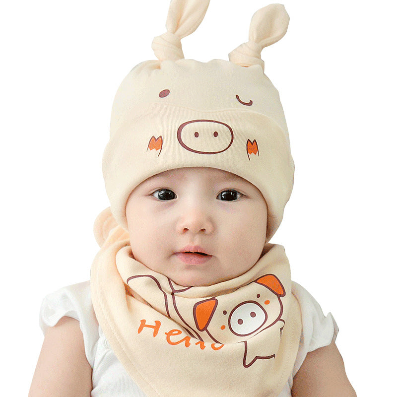 Pig Cotton Hat Suit Beanie Cloth Kids' Headwear