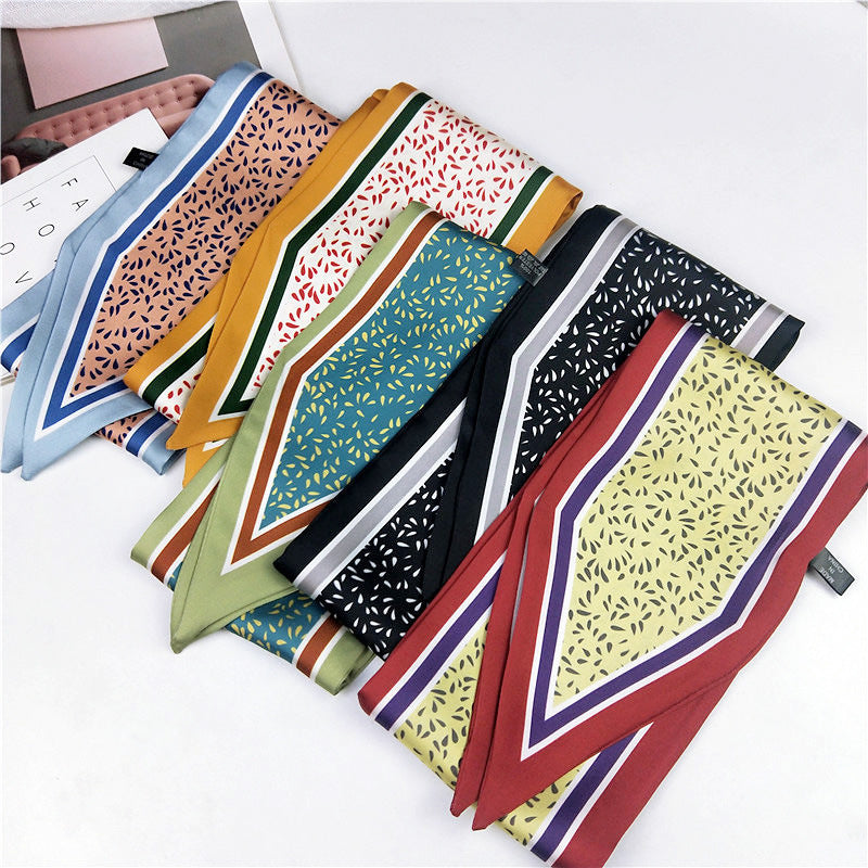 Women's Pointed Autumn Summer Ribbon Wrist Bag Strap Korean Scarfs