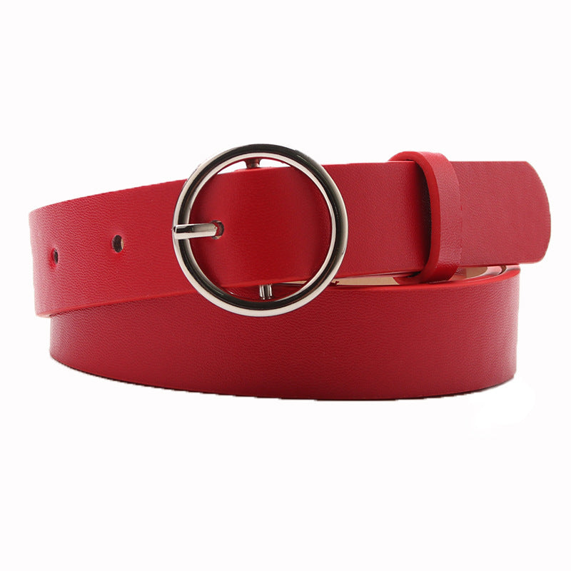 Women's Round Buckle Trend Decoration Casual Fashion Belts