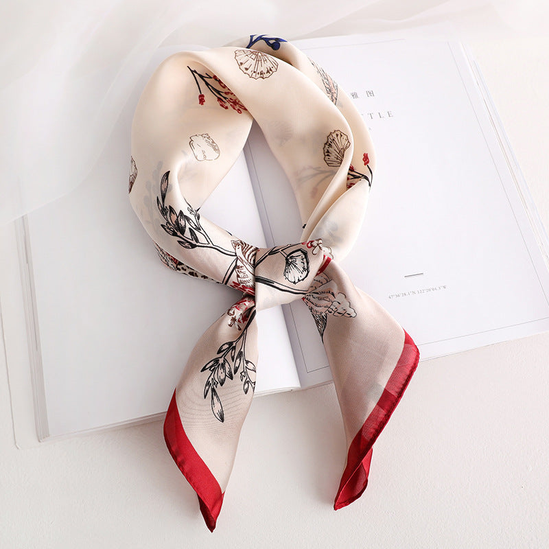 Women's Square Artificial Silk Thickened Decoration Fashion Scarfs