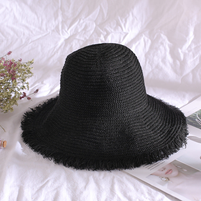 Women's Pear Hat Korean Big Brim Breathable Straw Summer Hats & Caps