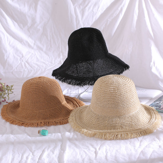 Women's Pear Hat Korean Big Brim Breathable Straw Summer Hats & Caps