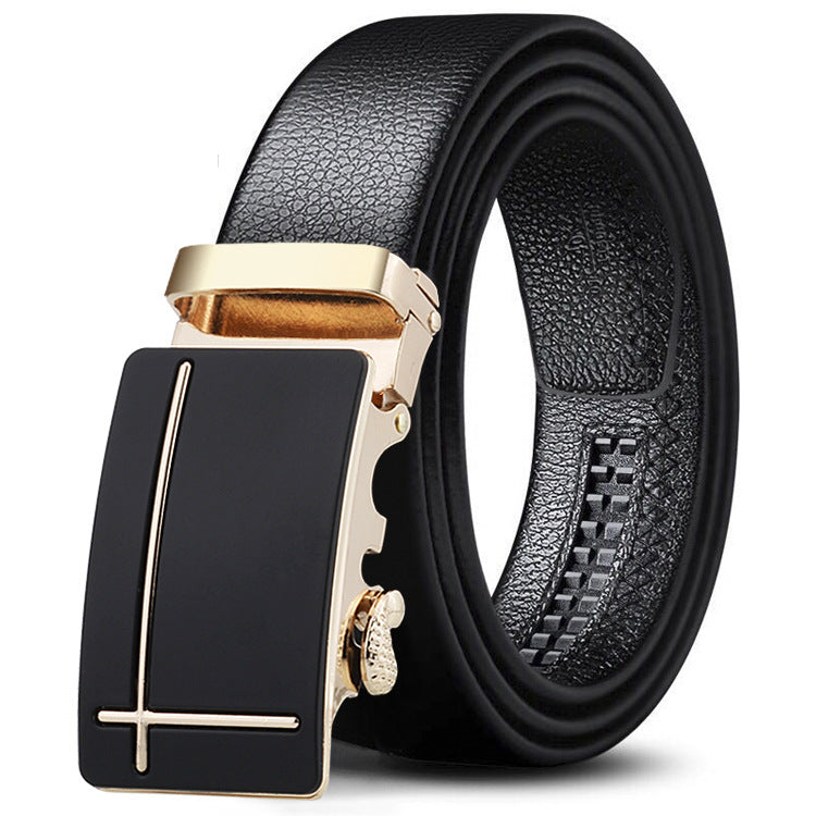 Men's Black Sports Car Bales Catch Edging Belts