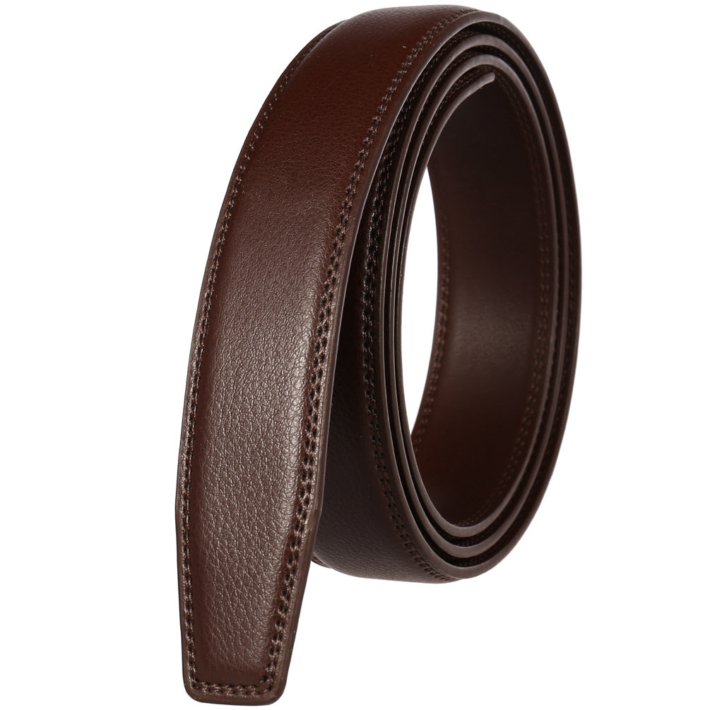 Men's Automatic Buckle Leather Body Cowhide Belts