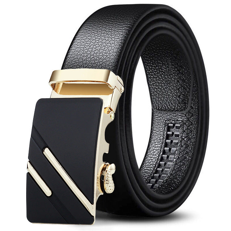 Men's Black Sports Car Bales Catch Edging Belts