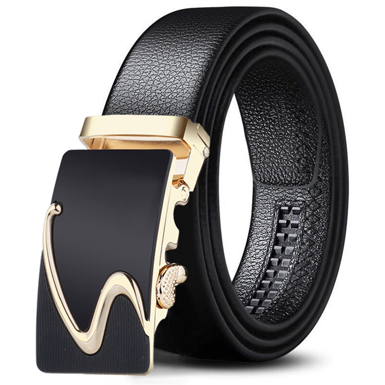 Men's Black Sports Car Bales Catch Edging Belts