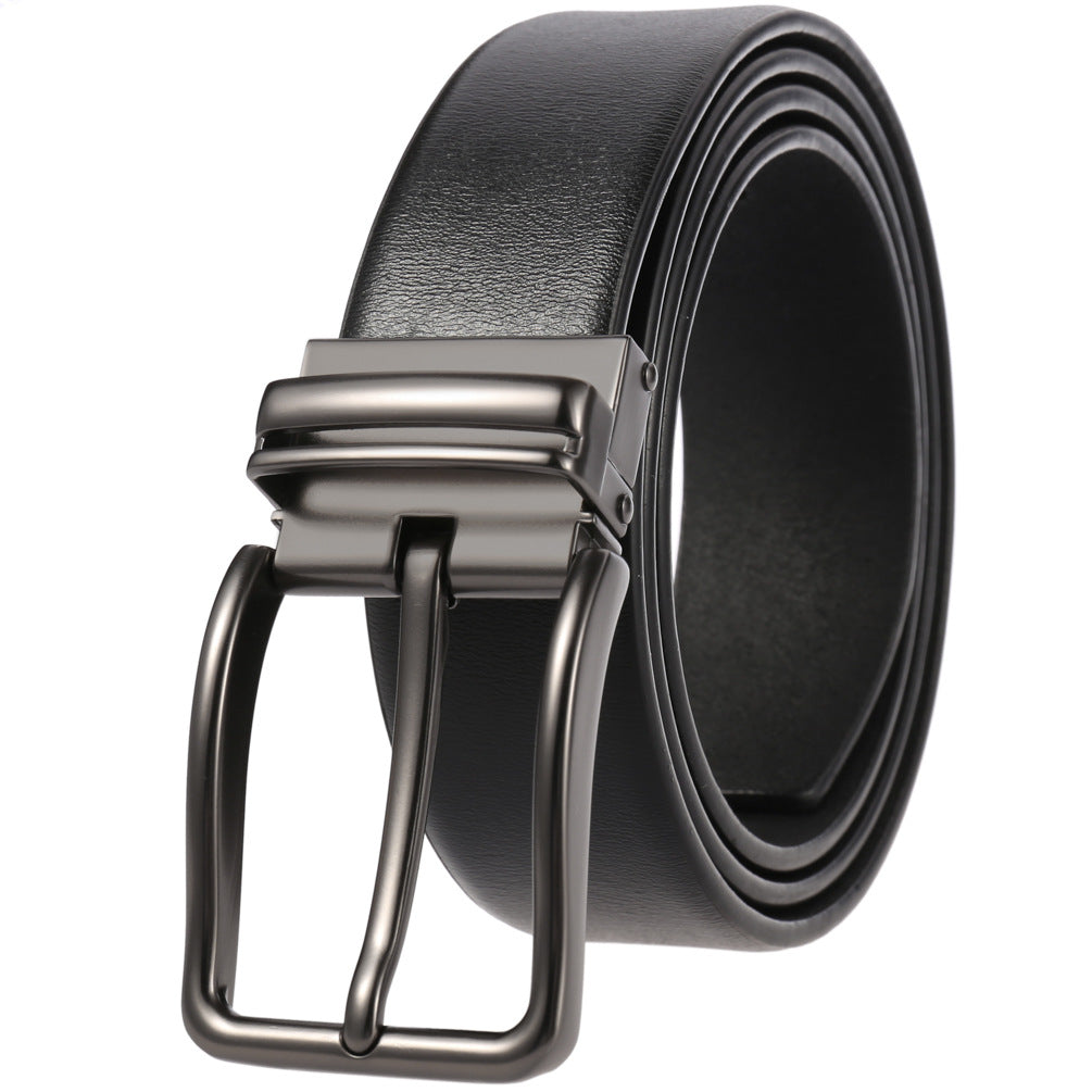 Pin Buckle Casual Split Leather Punch Belts