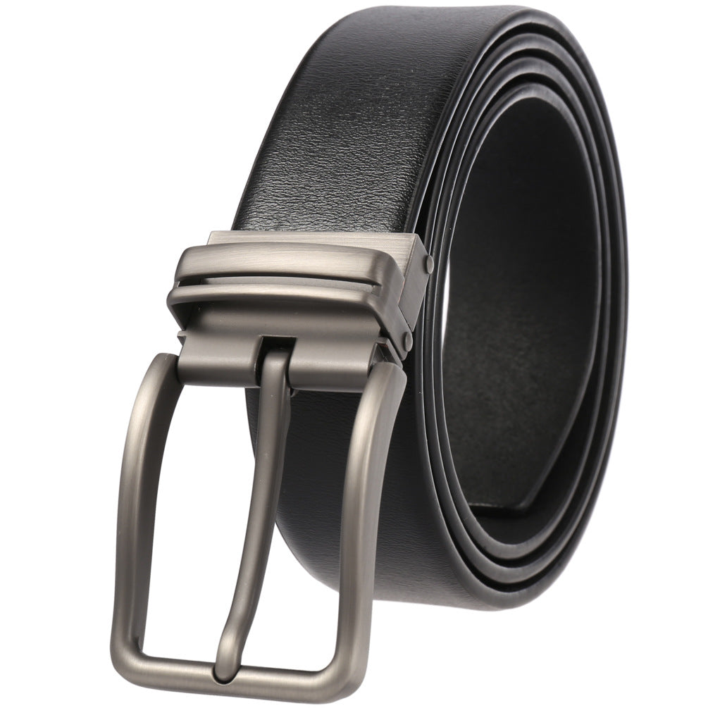 Pin Buckle Casual Split Leather Punch Belts