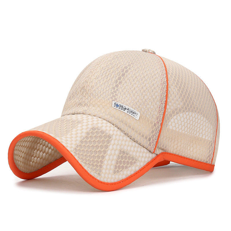 Large Summer Full Net Hollow Brim Sports Sunhat Kids' Headwear