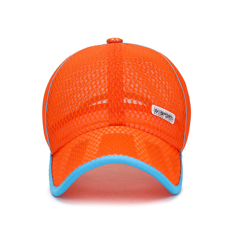 Large Summer Full Net Hollow Brim Sports Sunhat Kids' Headwear