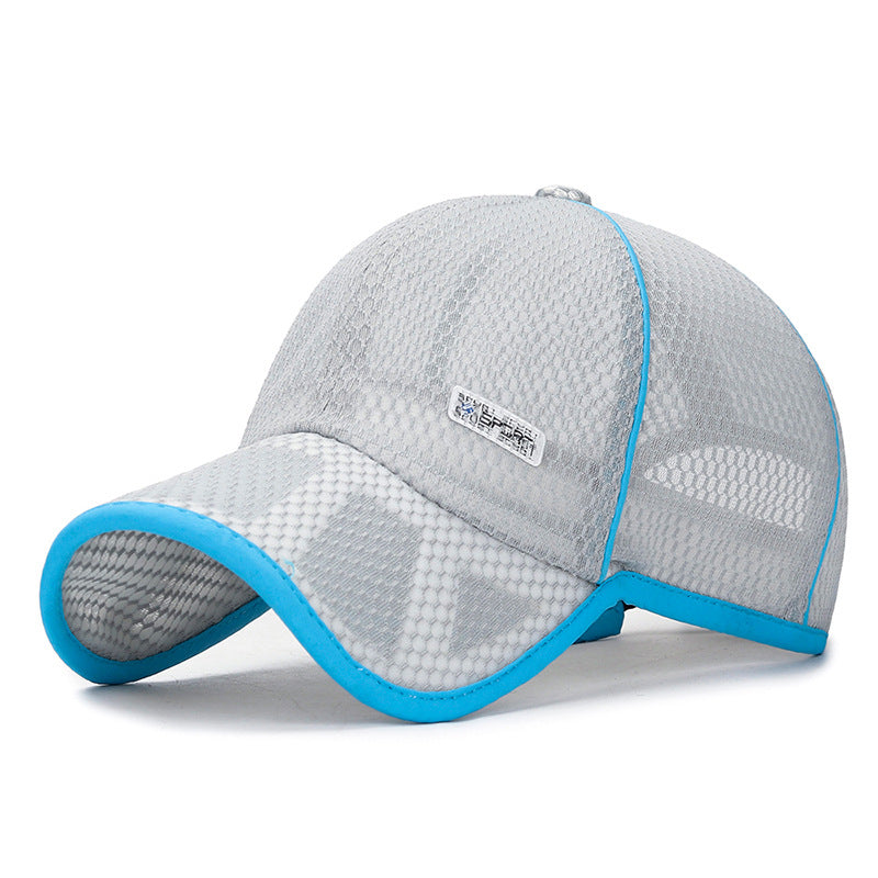 Large Summer Full Net Hollow Brim Sports Sunhat Kids' Headwear