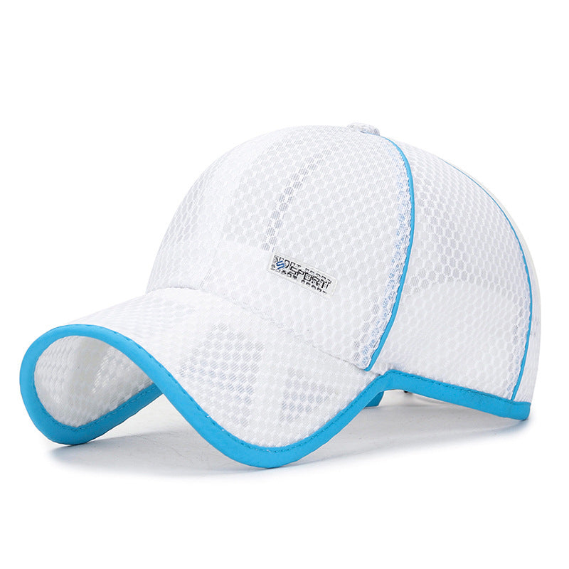 Large Summer Full Net Hollow Brim Sports Sunhat Kids' Headwear