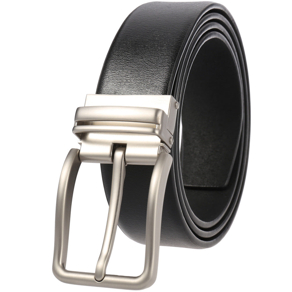 Pin Buckle Casual Split Leather Punch Belts