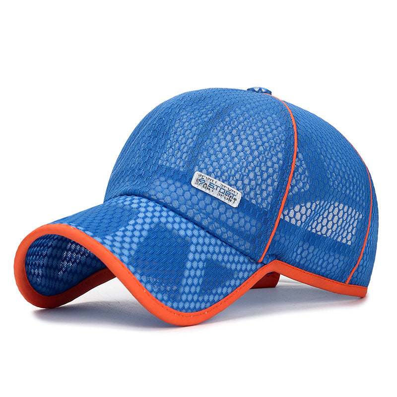 Large Summer Full Net Hollow Brim Sports Sunhat Kids' Headwear