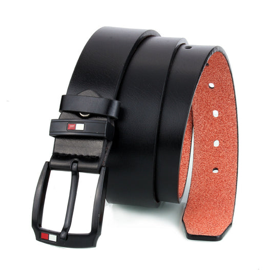 Men's Trademark Leather Antique Pin Buckle Casual Belts