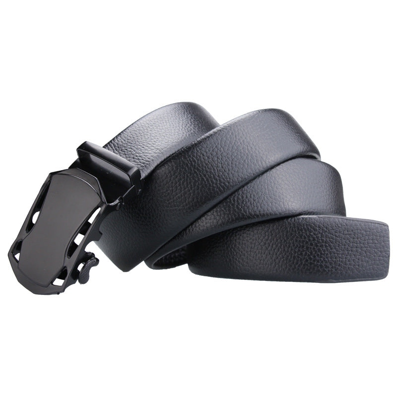 Men's Black Sports Car Bales Catch Edging Belts