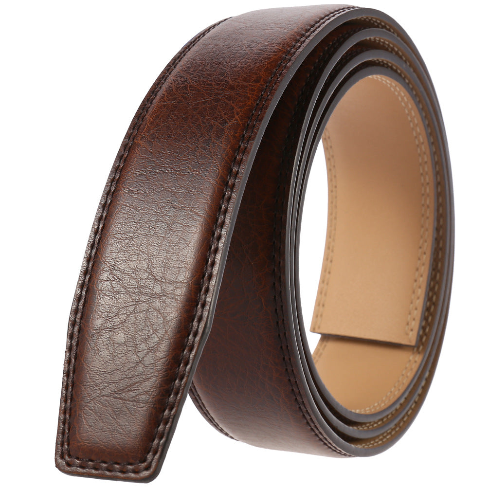 Men's Buckle With Strips Without Taking The Belts