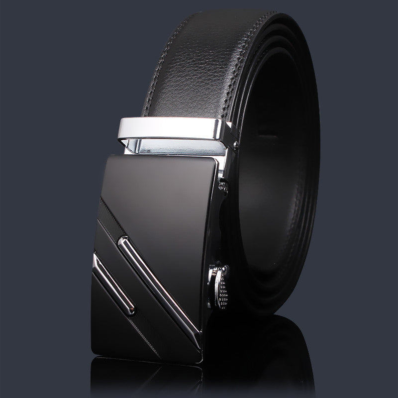 Men's Leather Boys High-grade Alloy Automatic Buckle Business Belts