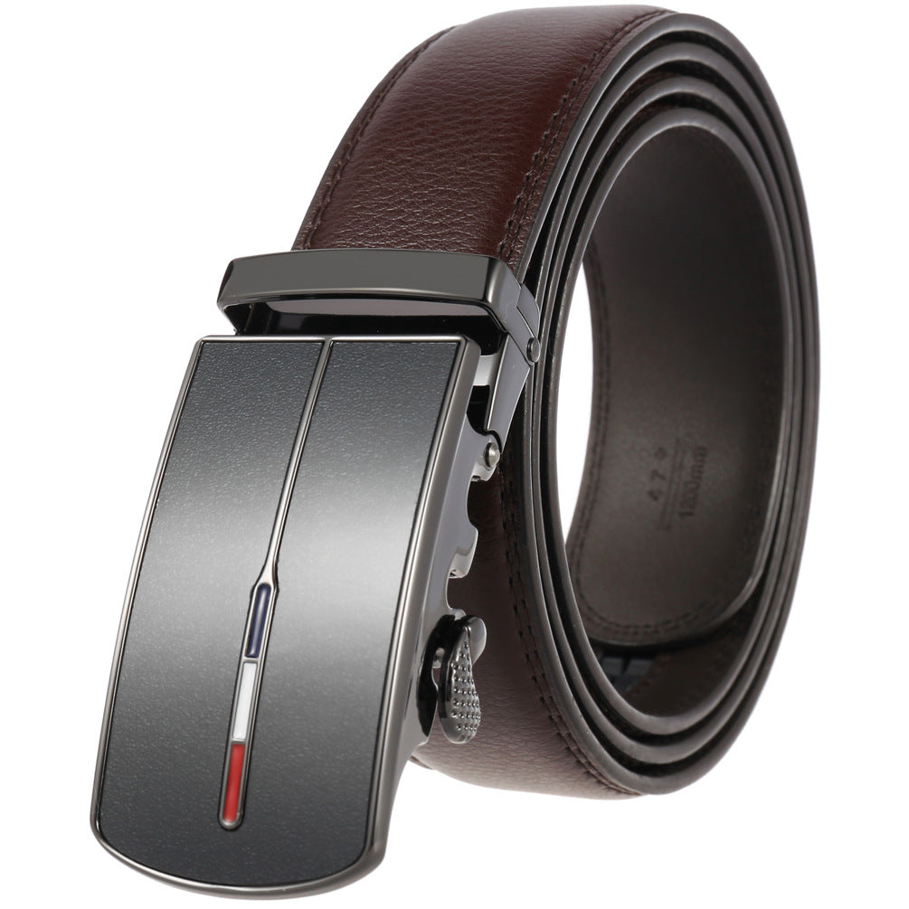 Men's Durable Leather Business Pants Personality Belts