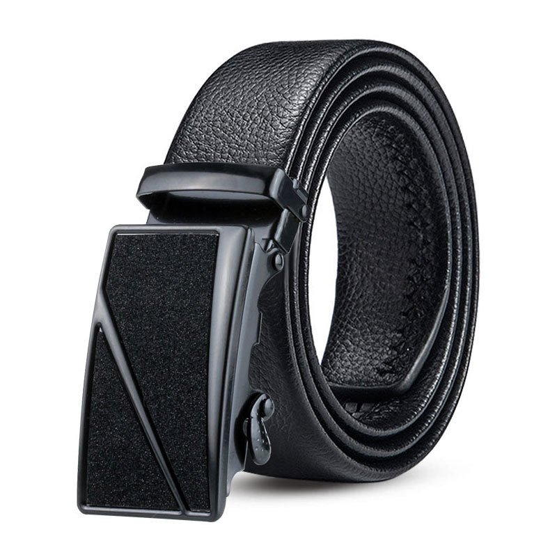 Men's Black Sports Car Bales Catch Edging Belts