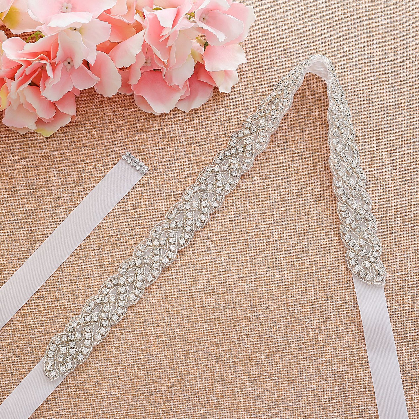 Sier Diamond Decorations Bridal Rhinestone Wedding Belts