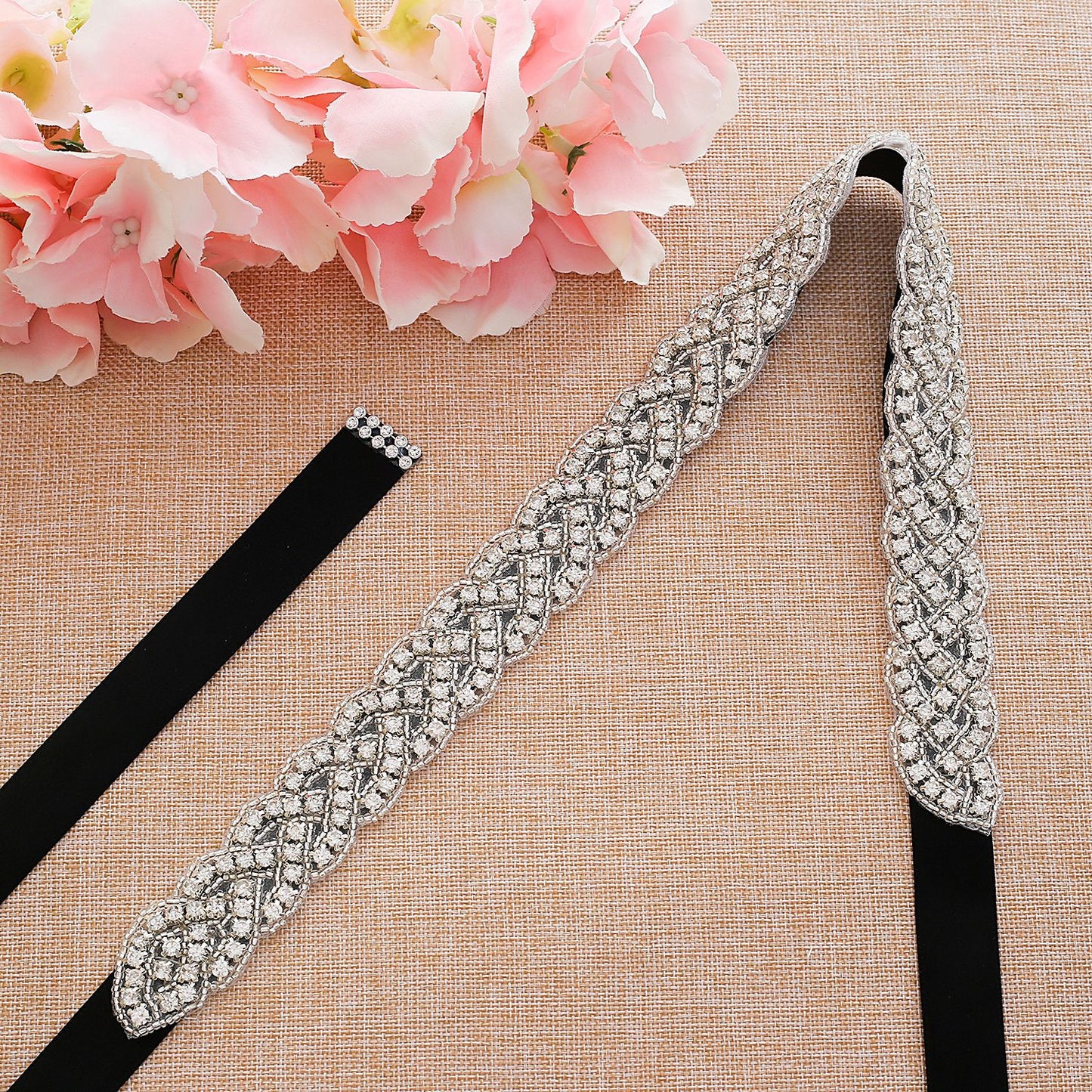 Sier Diamond Decorations Bridal Rhinestone Wedding Belts