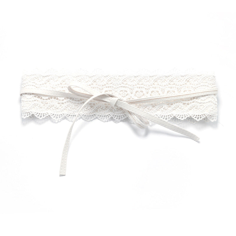 Women's Optional Lace Super Wide Sweet Waist Belts