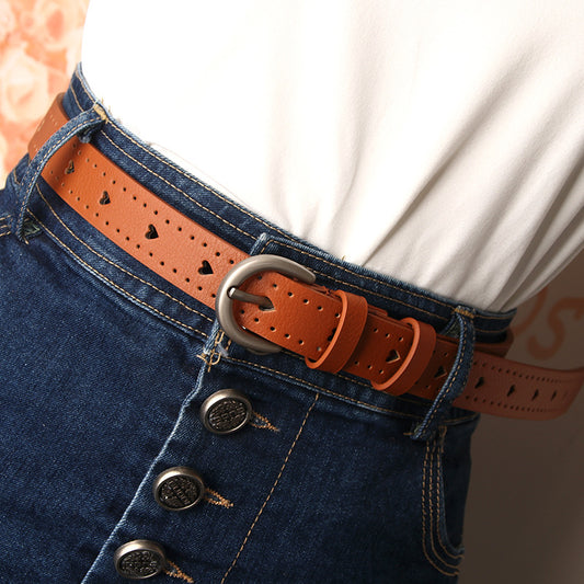 Women's Casual Hollow Fine Decoration Simple Fashion Pin Belts