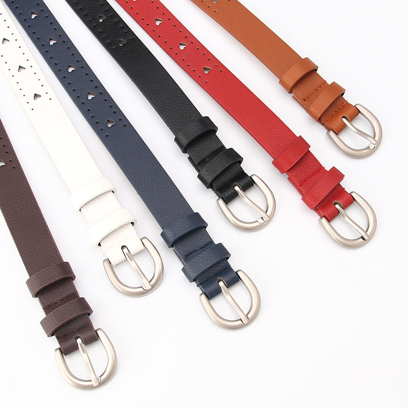 Women's Casual Hollow Fine Decoration Simple Fashion Pin Belts