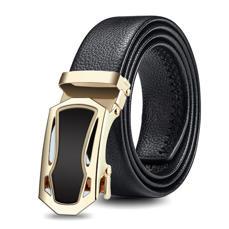 Men's Black Sports Car Bales Catch Edging Belts