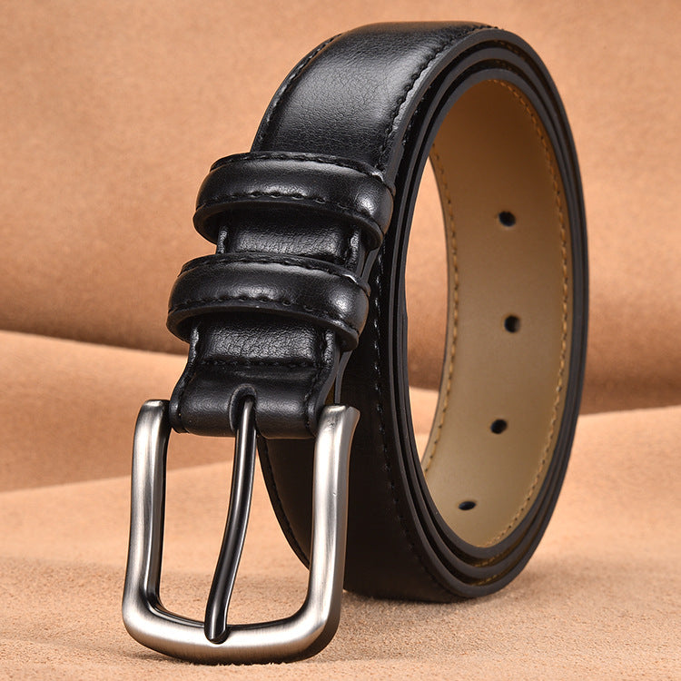 Men's Leather Business Casual Pin Buckle Embossing Belts