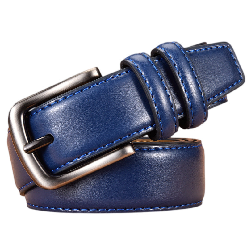 Men's Leather Business Casual Pin Buckle Embossing Belts