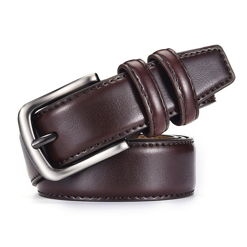 Men's Leather Business Casual Pin Buckle Embossing Belts