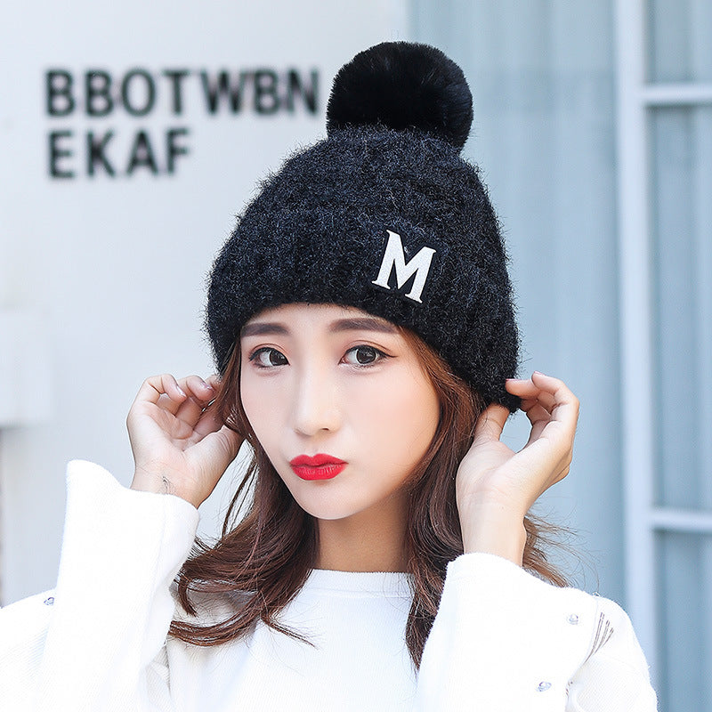 Women's Hat For Leisure Warm Earflaps Woolen Hats & Caps