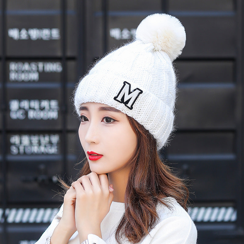 Women's Hat For Leisure Warm Earflaps Woolen Hats & Caps