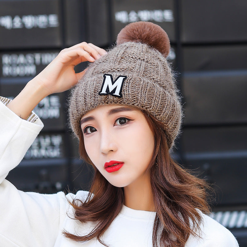 Women's Hat For Leisure Warm Earflaps Woolen Hats & Caps