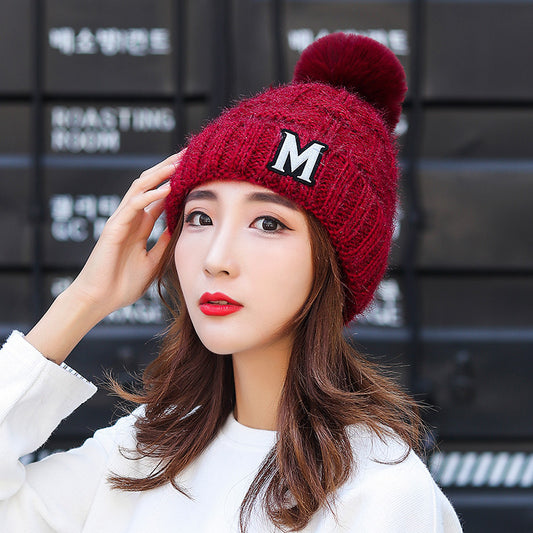 Women's Hat For Leisure Warm Earflaps Woolen Hats & Caps