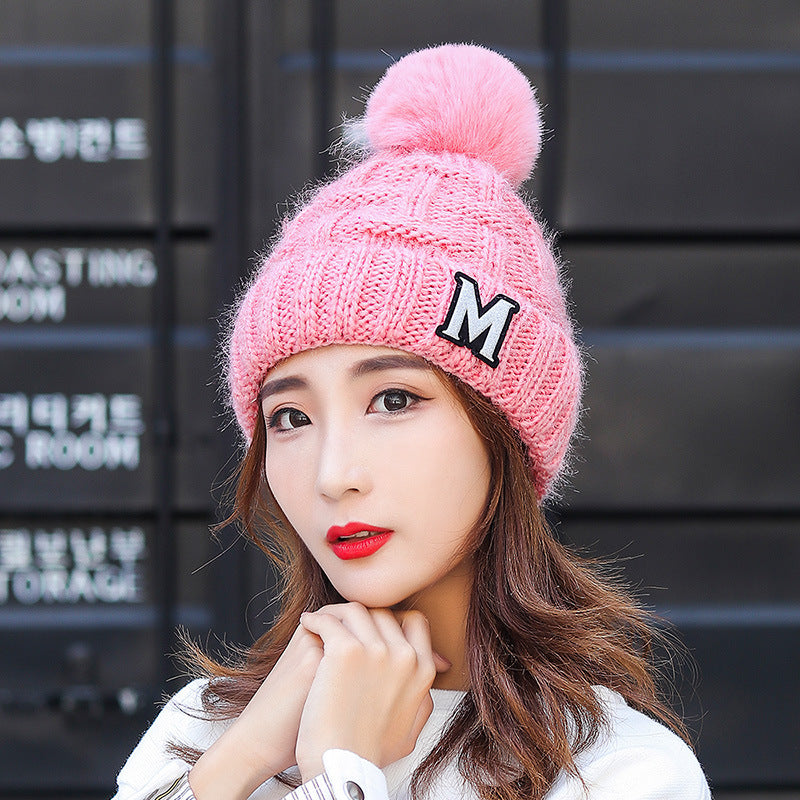 Women's Hat For Leisure Warm Earflaps Woolen Hats & Caps