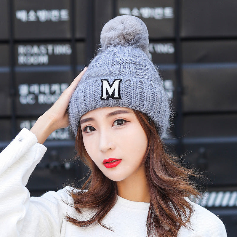 Women's Hat For Leisure Warm Earflaps Woolen Hats & Caps