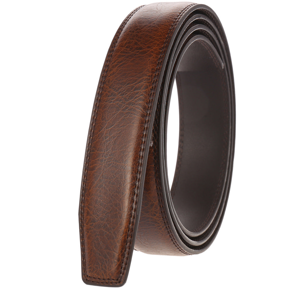 Men's Buckle With Strips Without Taking The Belts