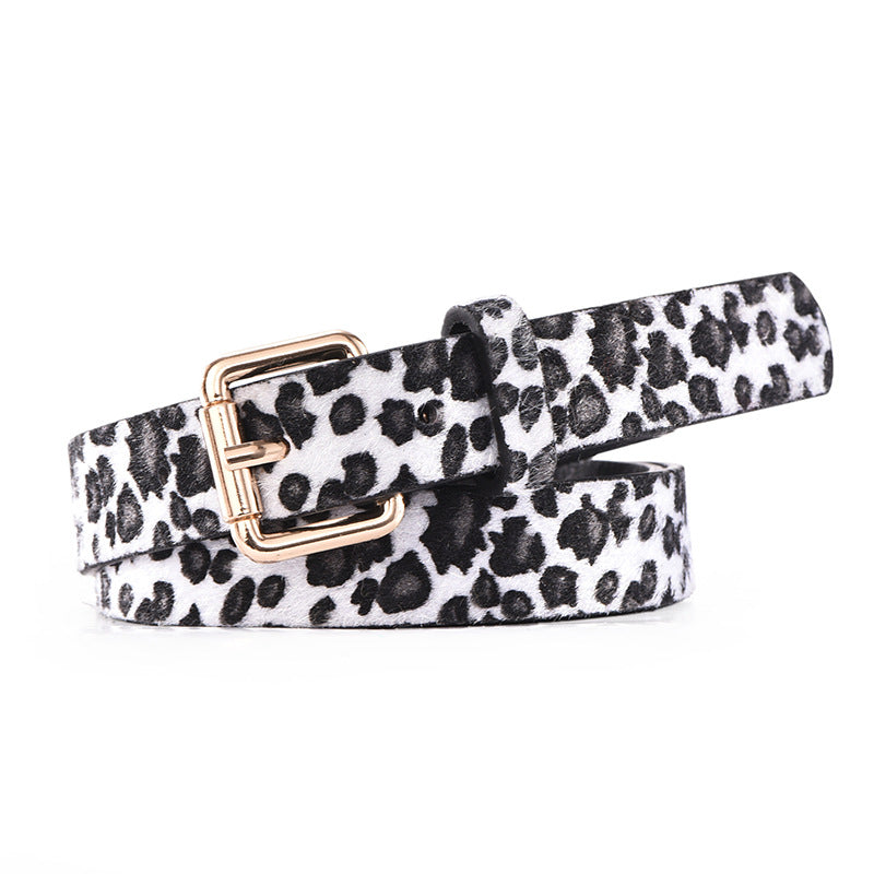 Women's Korean Style Fashion Snake Pattern Width Belts