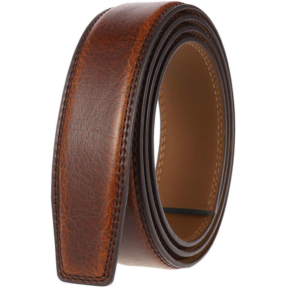 Men's Buckle With Strips Without Taking The Belts