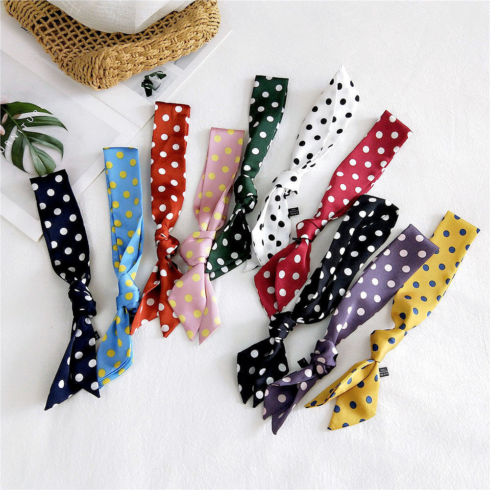 Women's Small Silk Spring Korean Style Fashionable Long Scarfs