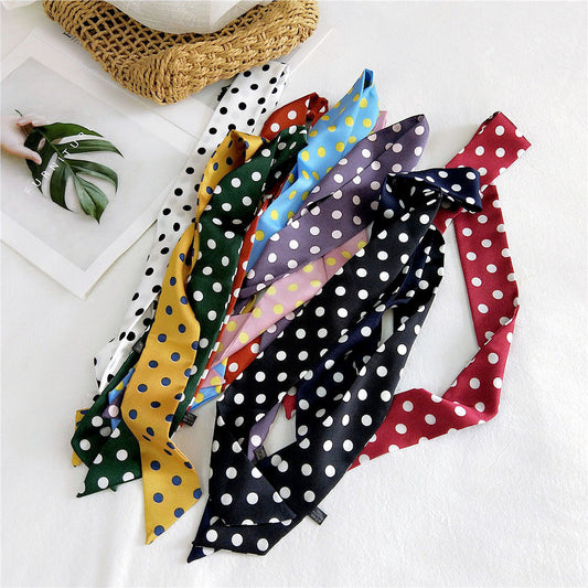 Women's Small Silk Spring Korean Style Fashionable Long Scarfs