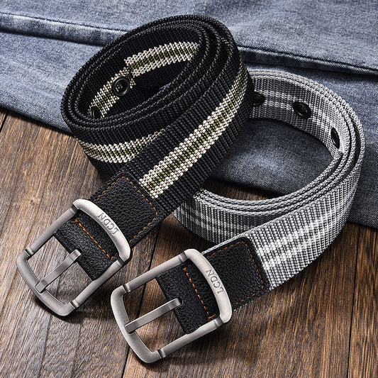 Men's Jeans With Versatile Korean Style Black Belts